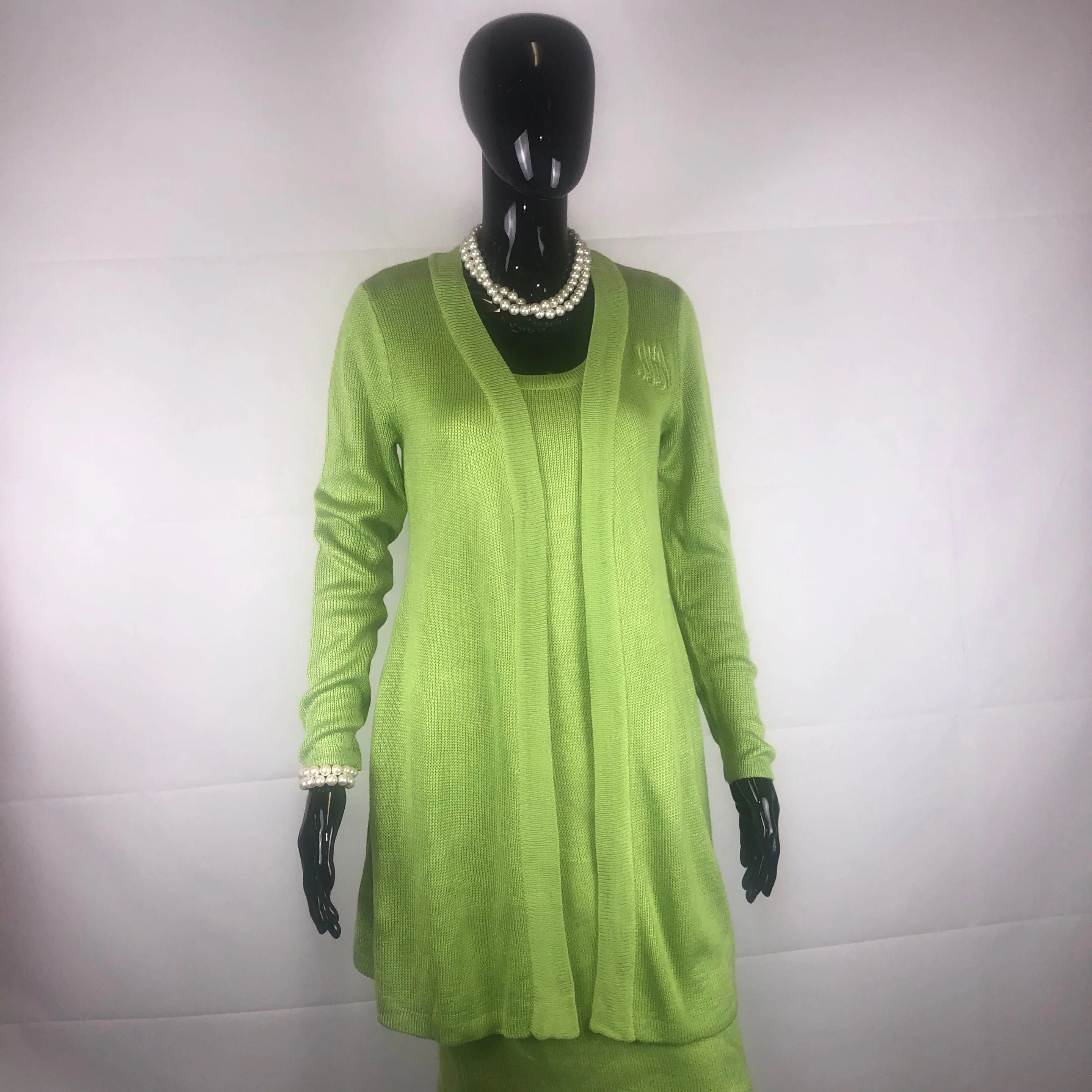 Apple Green Long Sleeve Knit AKA