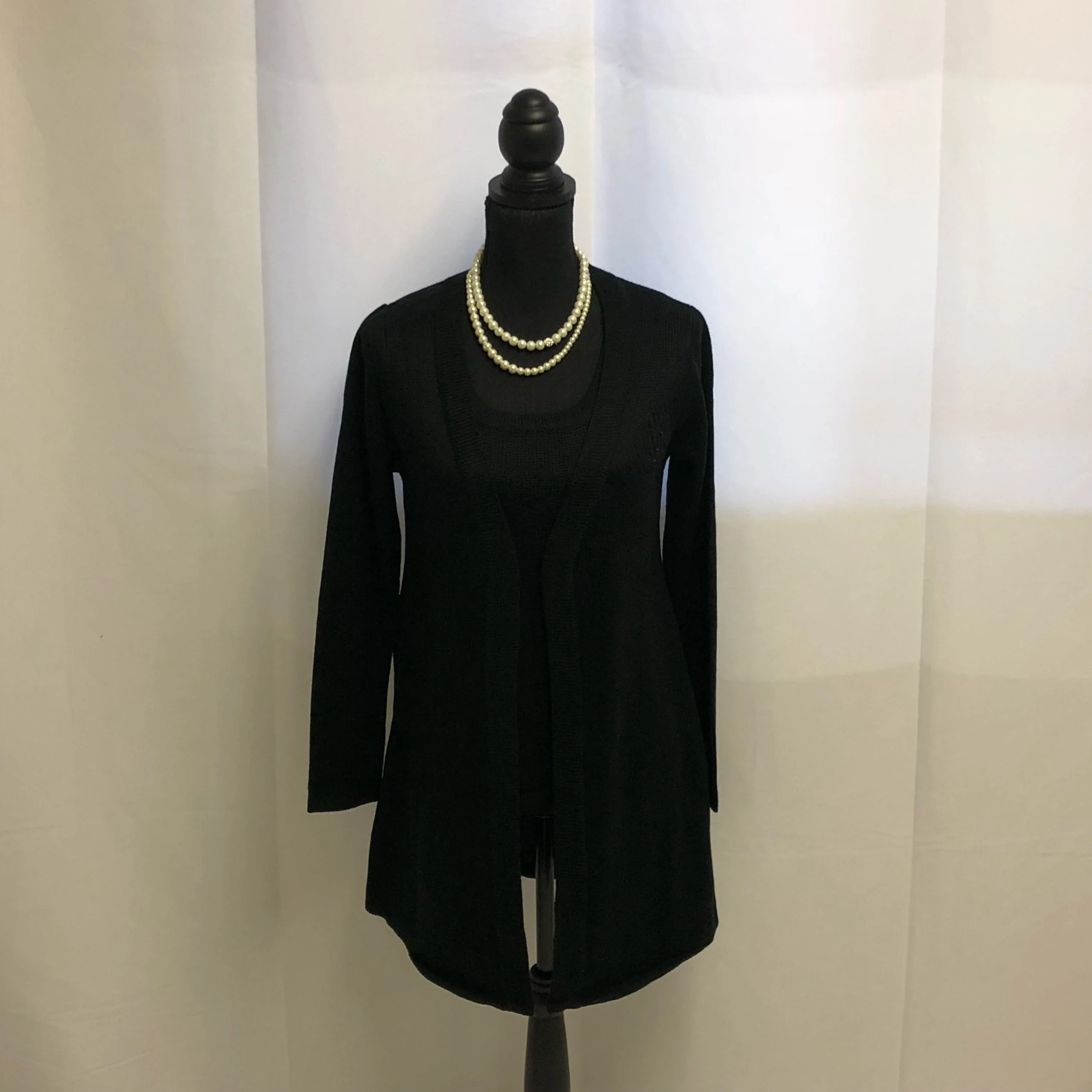 Black Long Sleeve Knit AKA