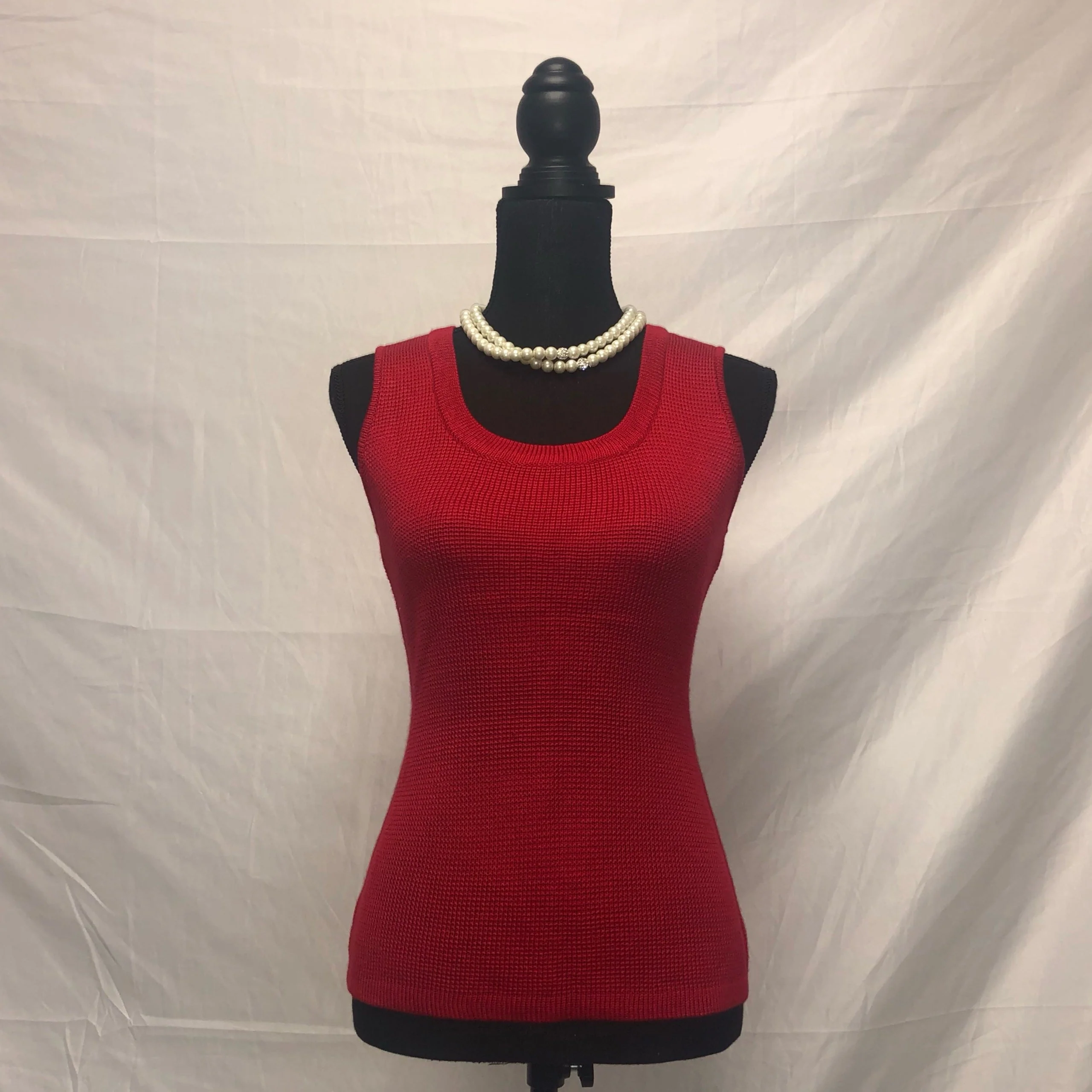 Red Knit Tank - Image 3