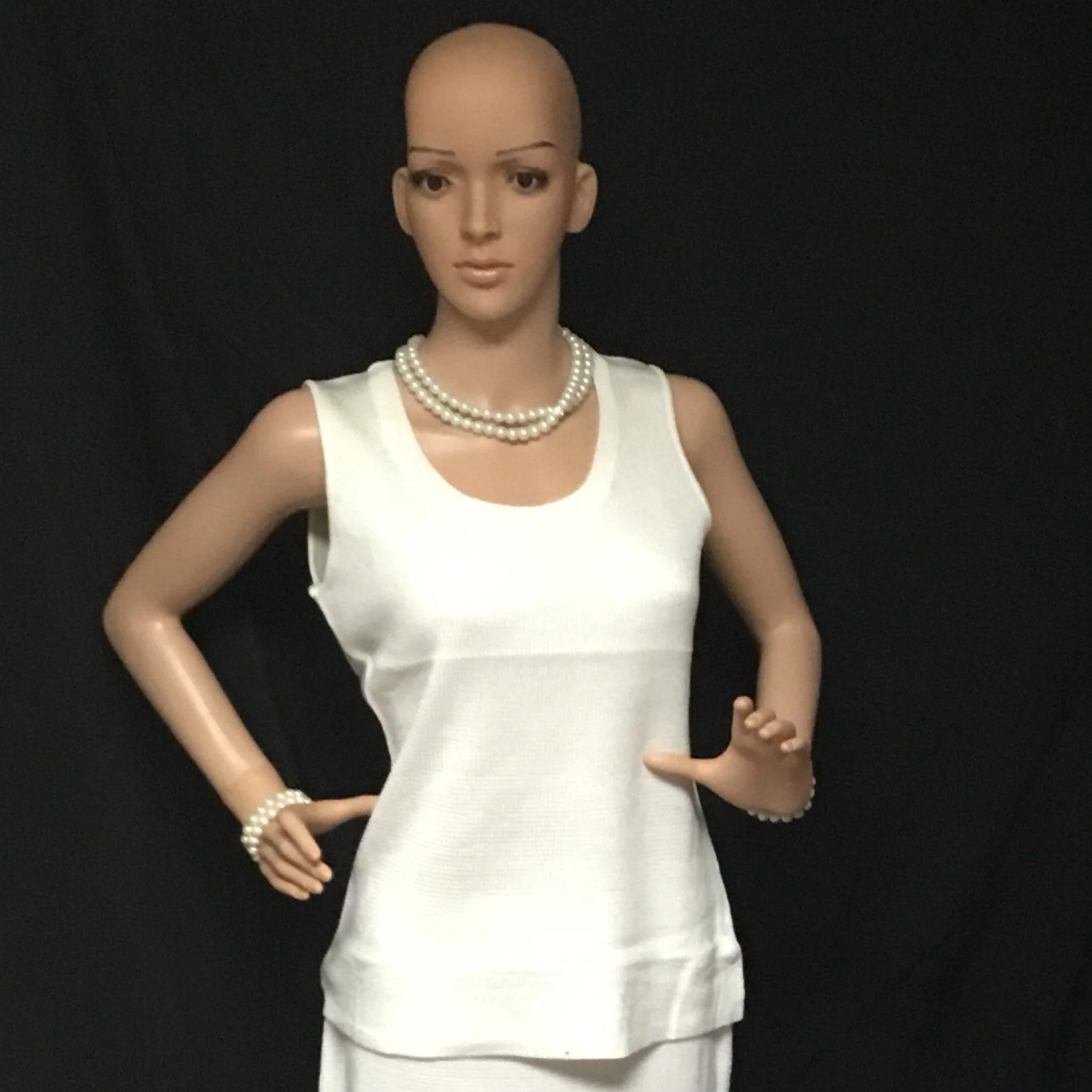 White Knit Tank