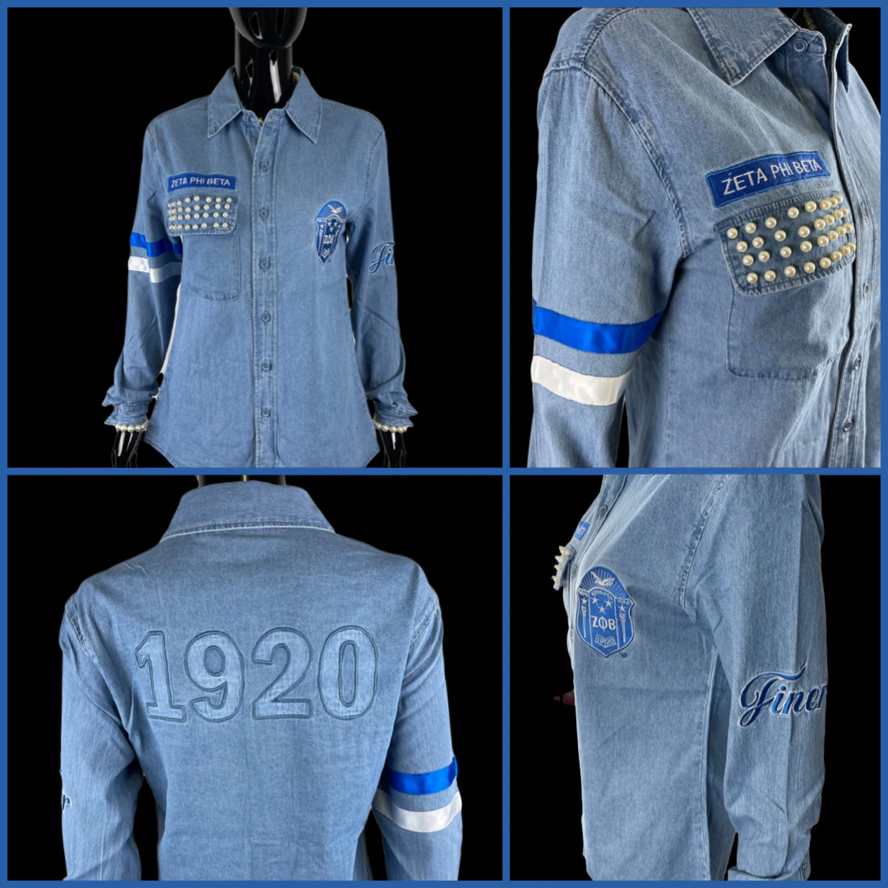 ZΦΒ DENIM SHIRT DS34 - Image 2