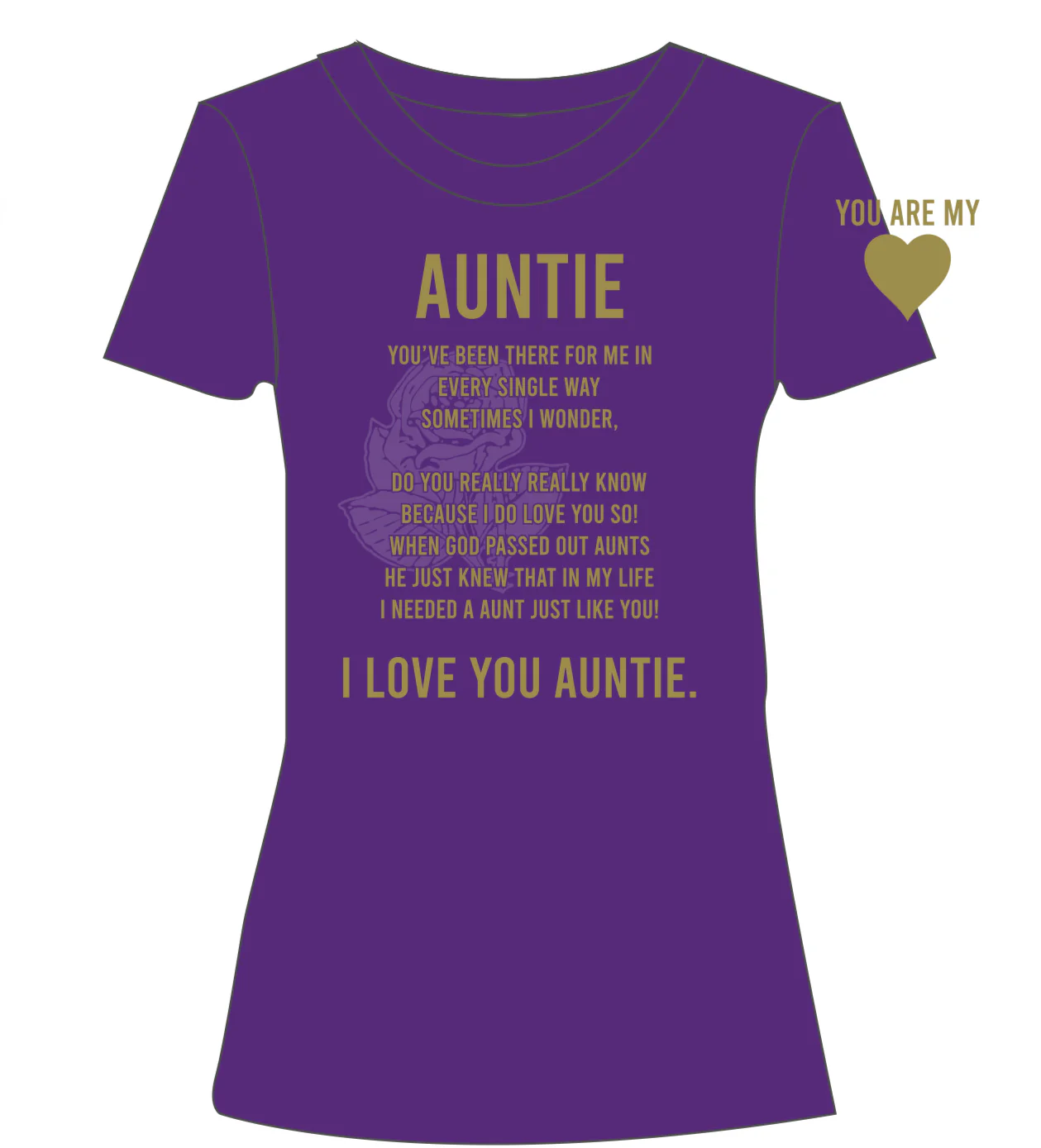 Purple Auntie T-Shirt
